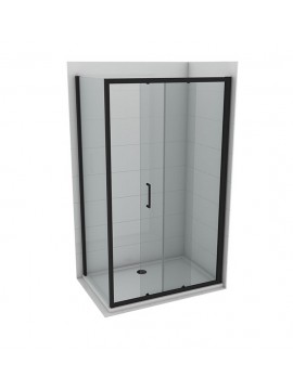 St.paravan Copen atlas black1000x1950,staklo 6mm, C-02-B4100T,crni mat ram