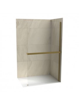 Walk in C-02-WIS100BG Copen monte super.1000x2000,staklo 8mm, polica i držač BRUŠENO ZLATO