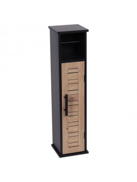 9912763 TENDANCE DRZAC TOALET PAPIRA SA OSTAVOM BERGEN 18X18X75 CM MDF CRNO WOOD