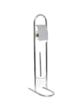 9600102 TENDANCE DRZAC TOALET PAPIRA I WC CETKE 17,5X29,5X80 CM NERDAJUCEG CELIKA HROM
