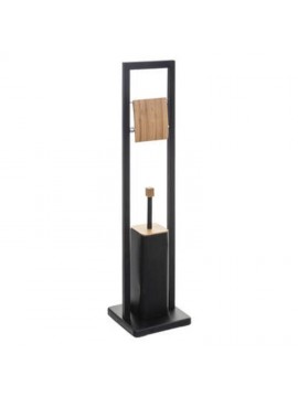 160926B FIVE DRZAC TOALETNOG PAPIRA I WC CETKA 20X20X60CM METAL/BAMBUS CRNA