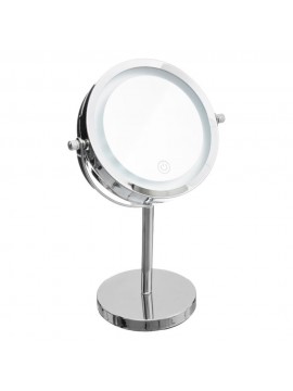 160974 FIVE OGLEDALO SA LED SVETLOM 19X3,4X29X5 METAL/STAKLO SREBRNA