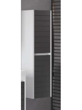 Vertikala MOSTAR konzolna MDF - polica - Belo/Sivo mat 84109